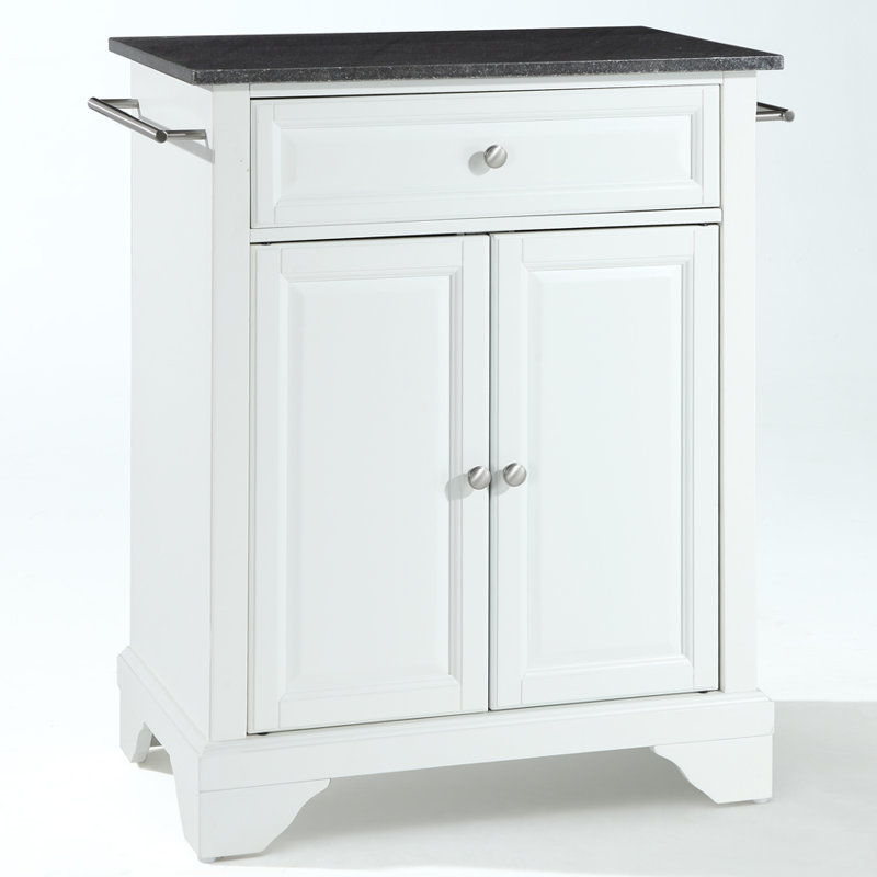 Three Posts™ Hedon Granite Kitchen Cart & Reviews Wayfair
